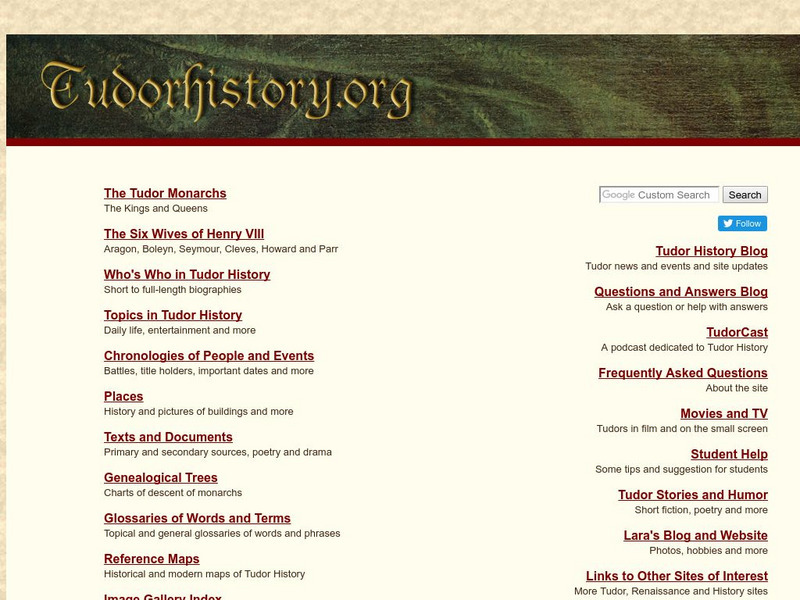 Tudor History: The Tudor Monarchs From 1485 1603 Website Tudor History: The Tudor Monarchs From 1485 1603 Website