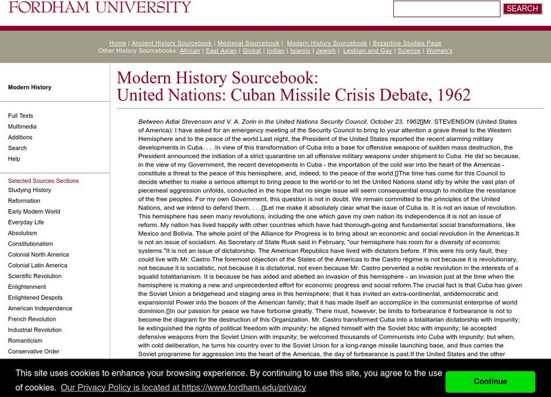 Fordham University: Modern History Sourcebook: United Nations and Ussr Primary Fordham University: Modern History Sourcebook: United Nations and Ussr Primary