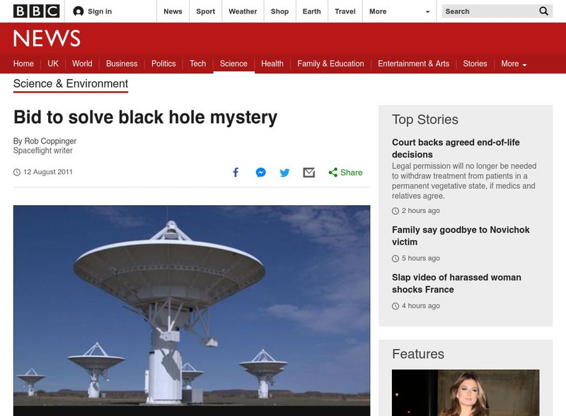 Bbc Science & Nature: Black Holes and Time Travel Website Bbc Science & Nature: Black Holes and Time Travel Website