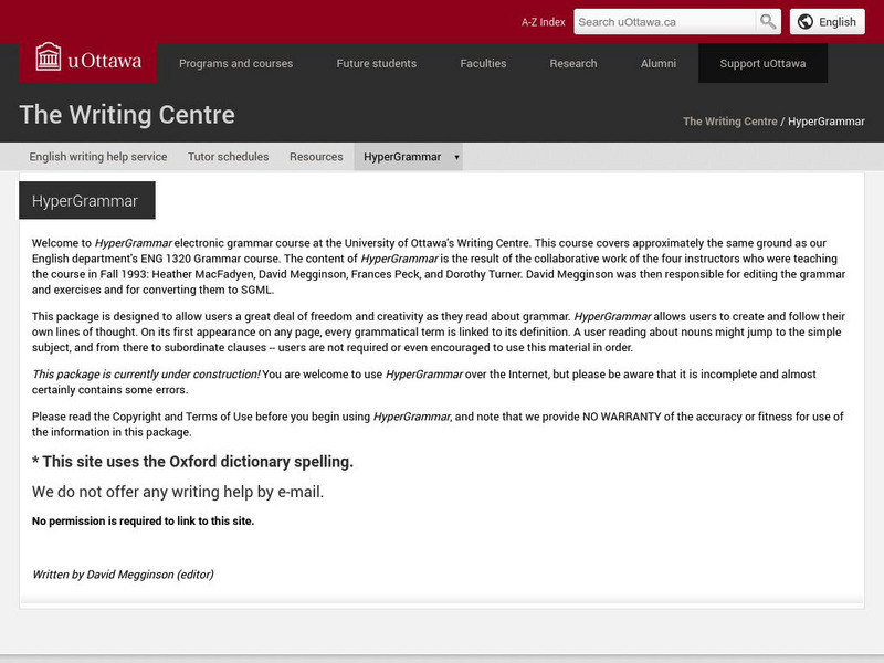 University of Ottawa: End Punctuation Handout University of Ottawa: End Punctuation Handout