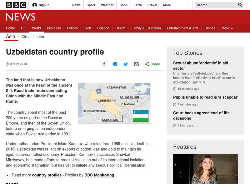 Bbc: News: Country Profile: Uzbekistan Website Bbc: News: Country Profile: Uzbekistan Website