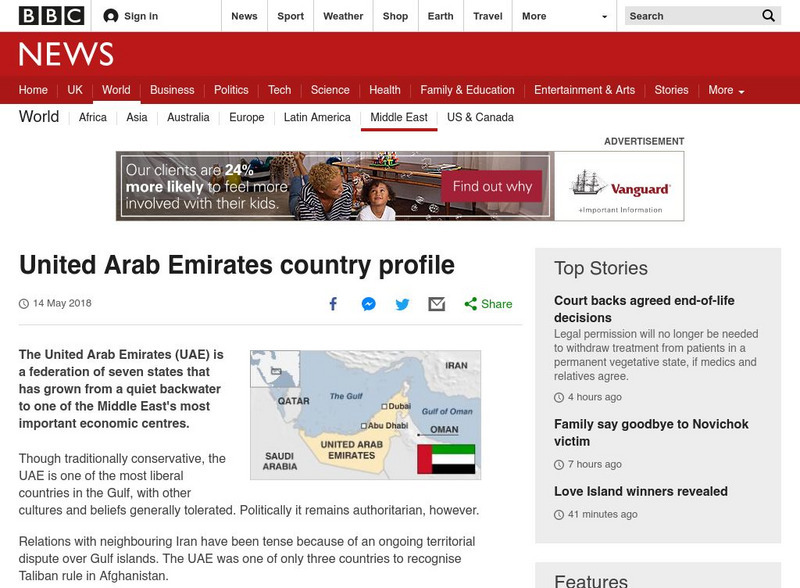 Bbc: News: Country Profile: United Arab Emirates Website Bbc: News: Country Profile: United Arab Emirates Website