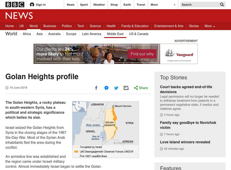 Bbc: News: Regions and Territories: Golan Heights Profile Website Bbc: News: Regions and Territories: Golan Heights Profile Website