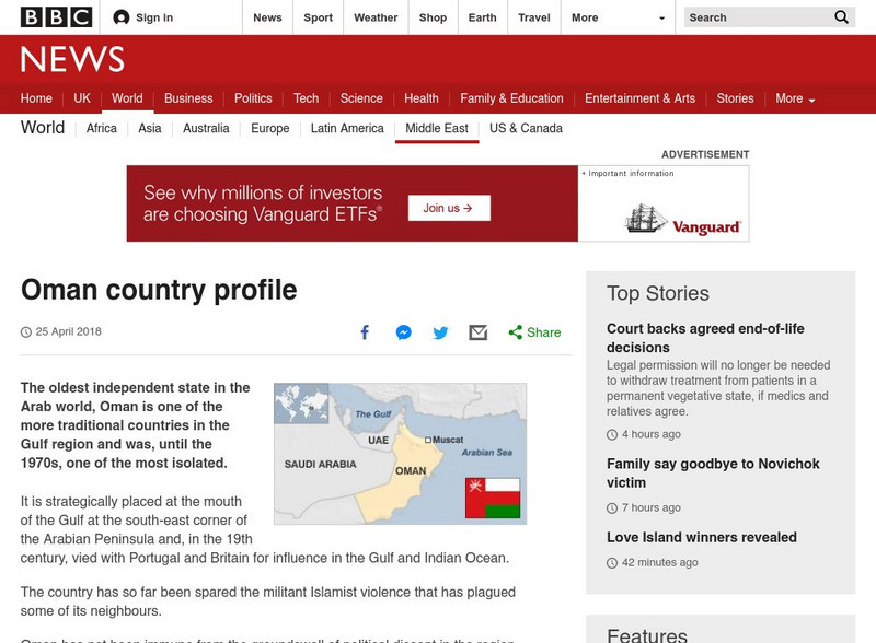 Bbc: News: Country Profile: Oman Website Bbc: News: Country Profile: Oman Website