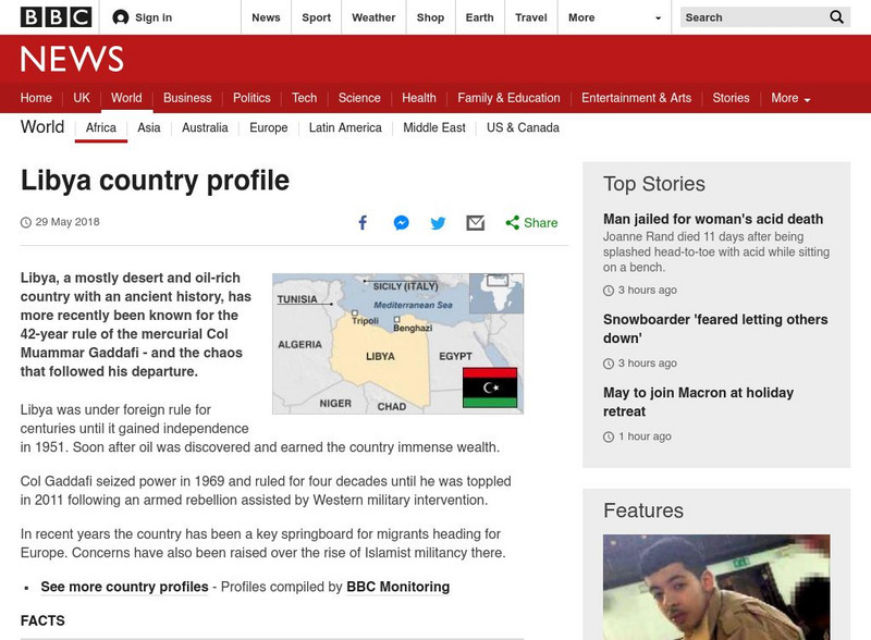 Bbc: Libya Profile Website Bbc: Libya Profile Website