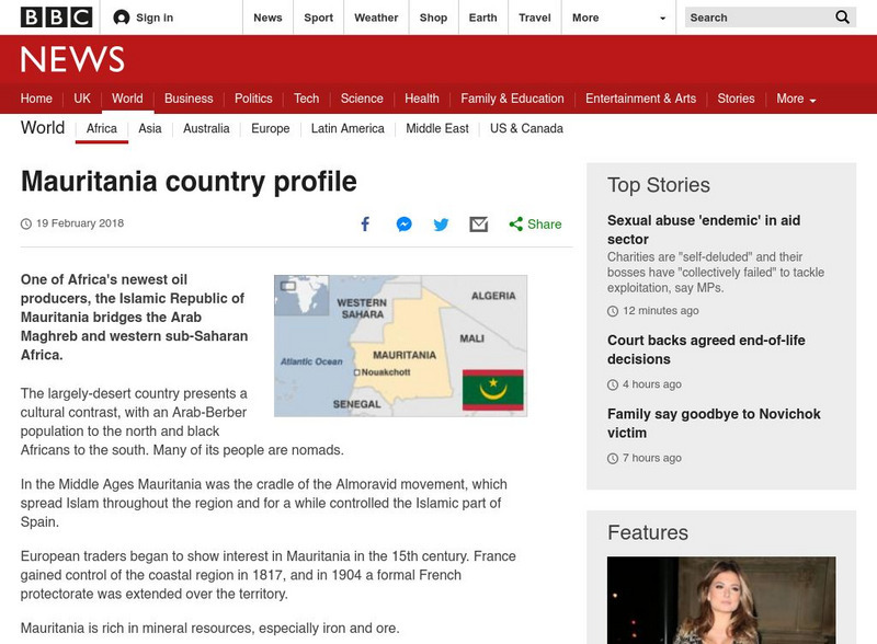 Bbc: Mauritania Profile Website Bbc: Mauritania Profile Website
