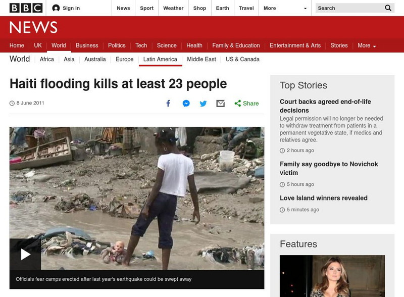 Bbc: Haiti Flooding Kills at Least 23 People Website