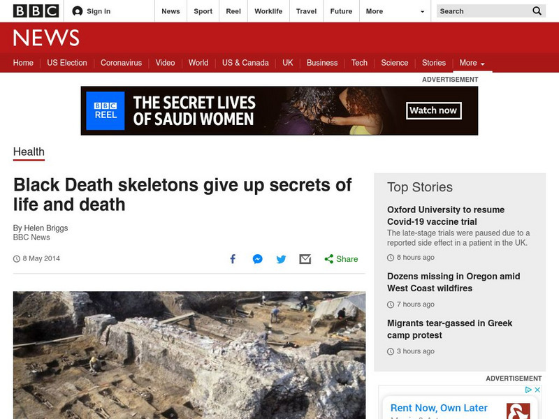 Bbc: Week of 5 12 14: Black Death Skeletons Giive Up Secrets of Life and Death Article Bbc: Week of 5 12 14: Black Death Skeletons Giive Up Secrets of Life and Death Article