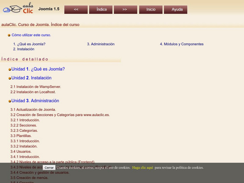 Aula Clic: Curso De Joomla Unit Plan Aula Clic: Curso De Joomla Unit Plan