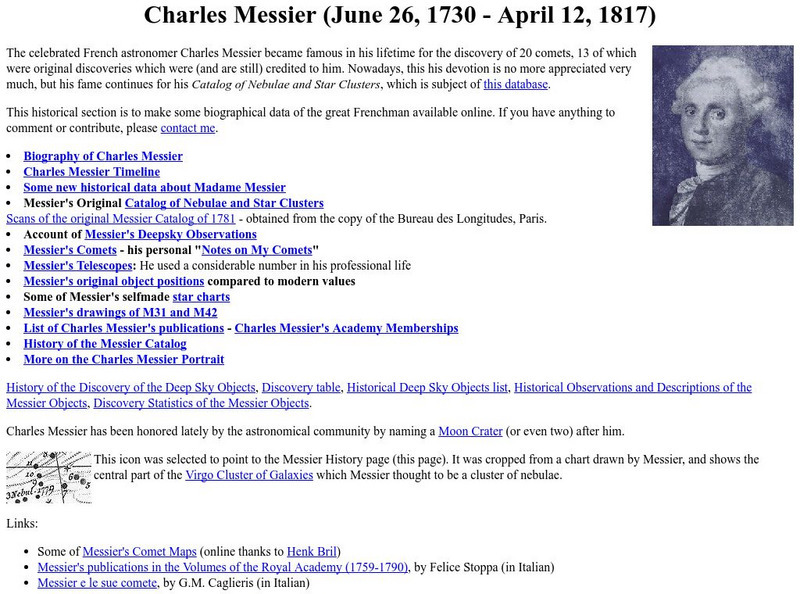Seds Usa: Charles Messier Website Seds Usa: Charles Messier Website