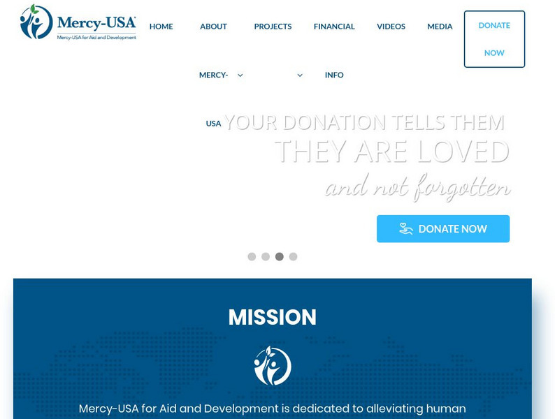 Mercy Usa for Aid & Development Website Mercy Usa for Aid & Development Website