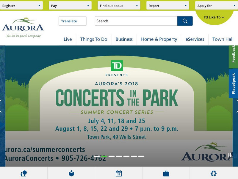 Corporation of the Town of Aurora: Welcome to the Town of Aurora Website Corporation of the Town of Aurora: Welcome to the Town of Aurora Website