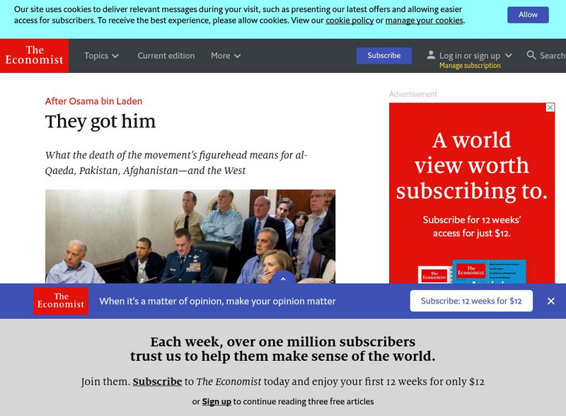 The Economist: After Osama Bin Laden: They Got Him Handout The Economist: After Osama Bin Laden: They Got Him Handout