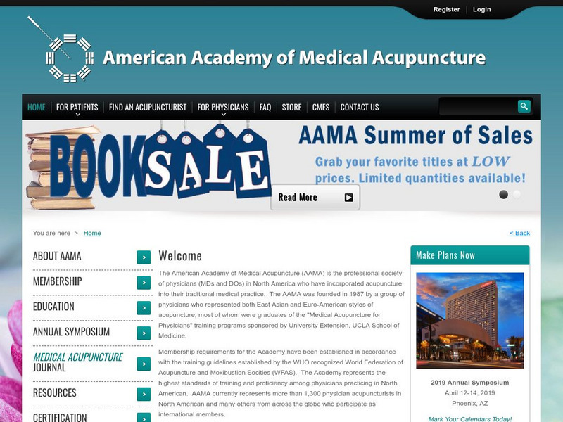 American Academy of Medical Acupuncture Website
