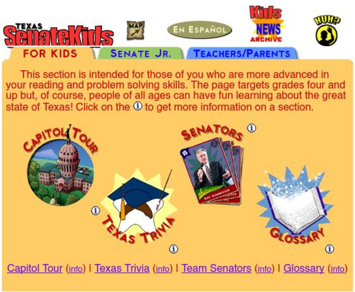 The Texas Senate: Texas Senate Kids Website The Texas Senate: Texas Senate Kids Website
