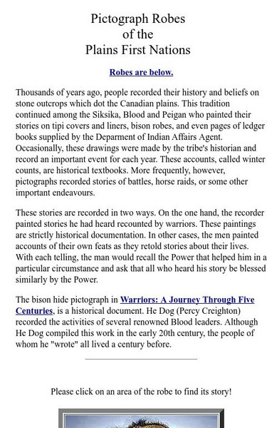 Glenbow Museum: Pictograph Robes of the Plains First Nations Handout Glenbow Museum: Pictograph Robes of the Plains First Nations Handout