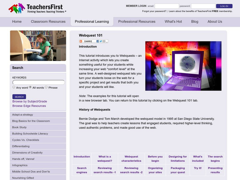 Teachers first.com: Webquest 101 Website Teachers first.com: Webquest 101 Website