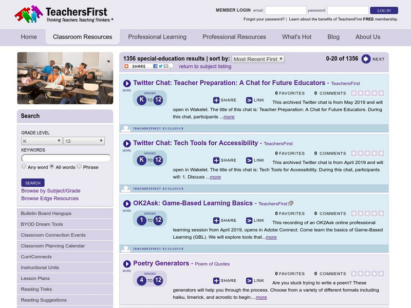 Teachers First: Special Education Website Teachers First: Special Education Website