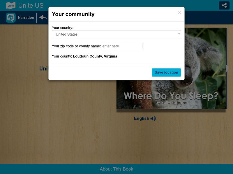Unite for Literacy: Animals: Where Do You Sleep? eBook Unite for Literacy: Animals: Where Do You Sleep? eBook