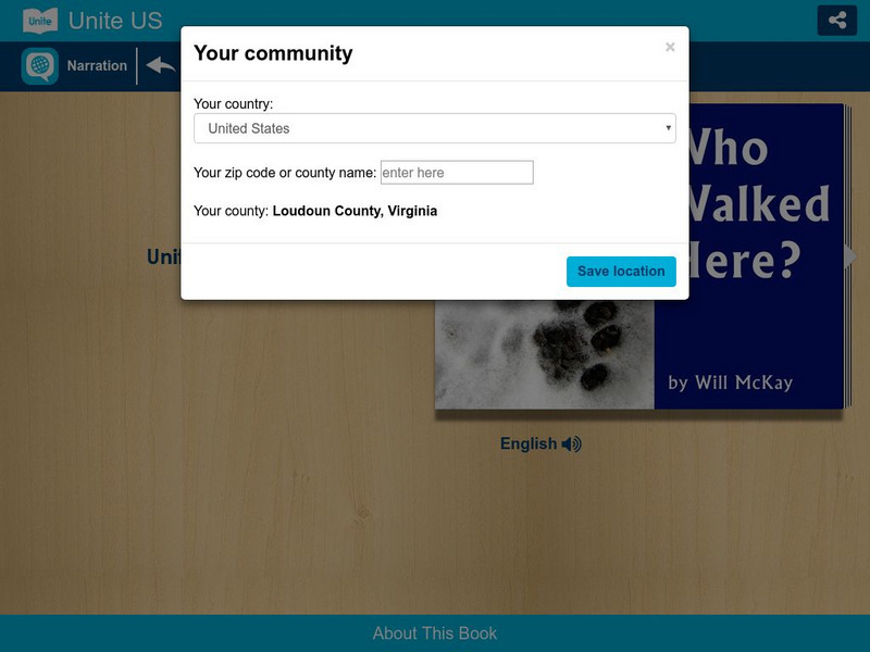 Unite for Literacy: Animals: Who Walked Here? eBook