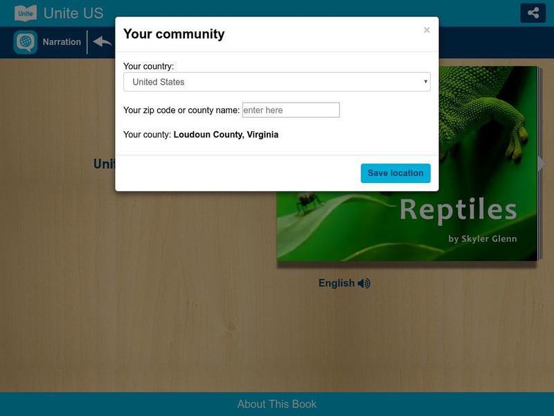 Unite for Literacy: Animals: Reptiles eBook