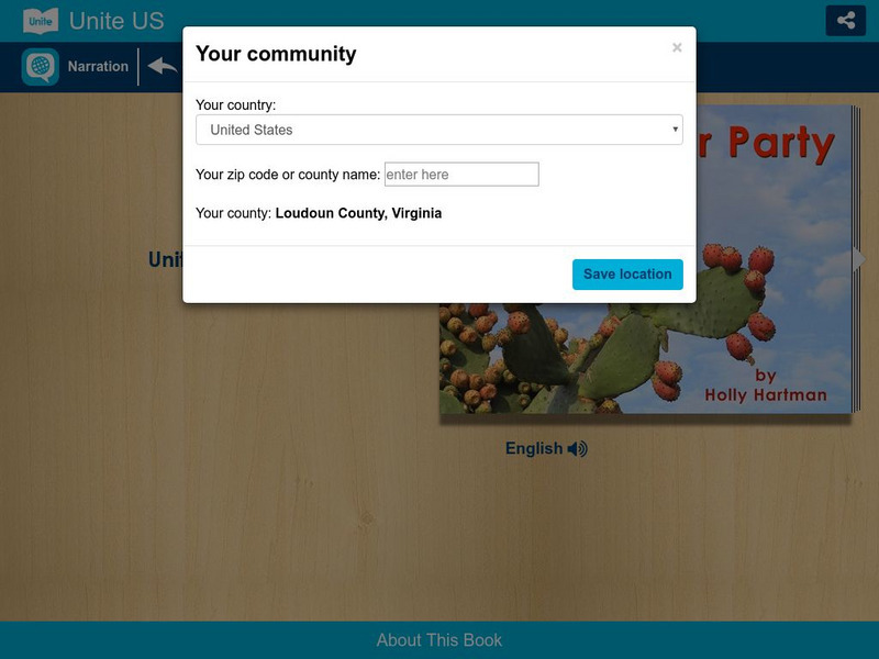 Unite for Literacy: Animals: Prickly Pear Party eBook
