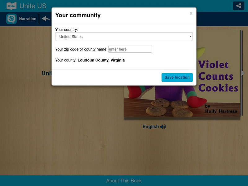Unite for Literacy: Know and Learn: Violet Counts Cookies eBook