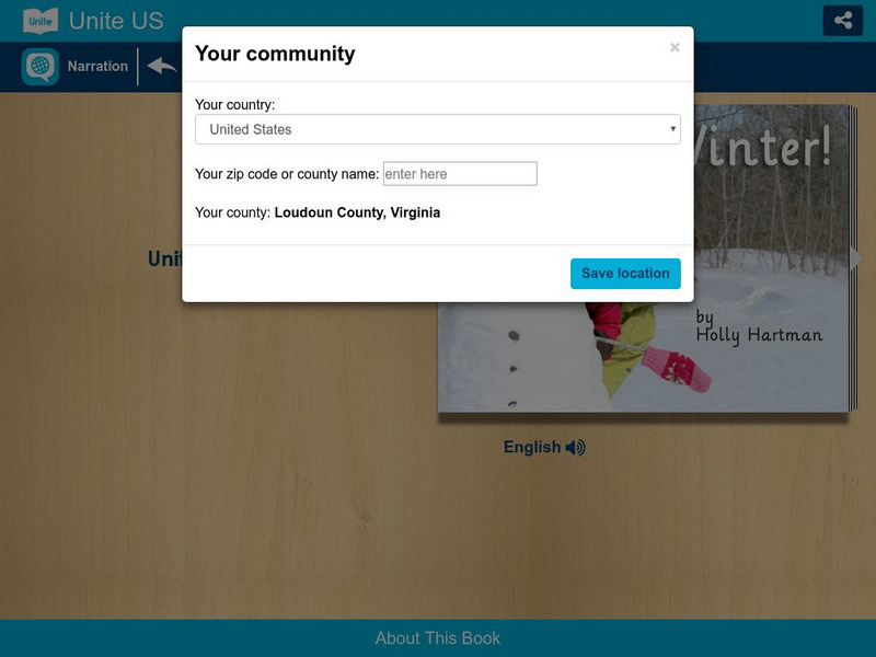 Unite for Literacy: Create and Play: It's Winter! eBook