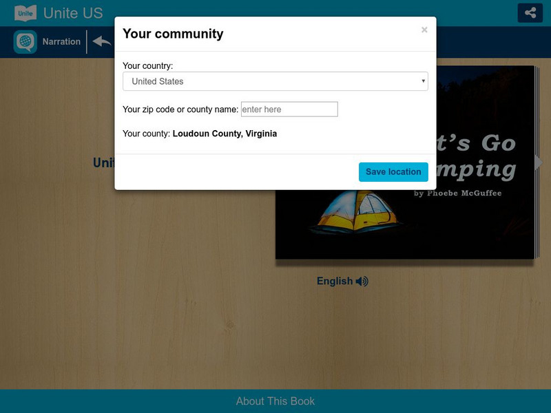 Unite for Literacy: Create and Play: Let's Go Camping eBook