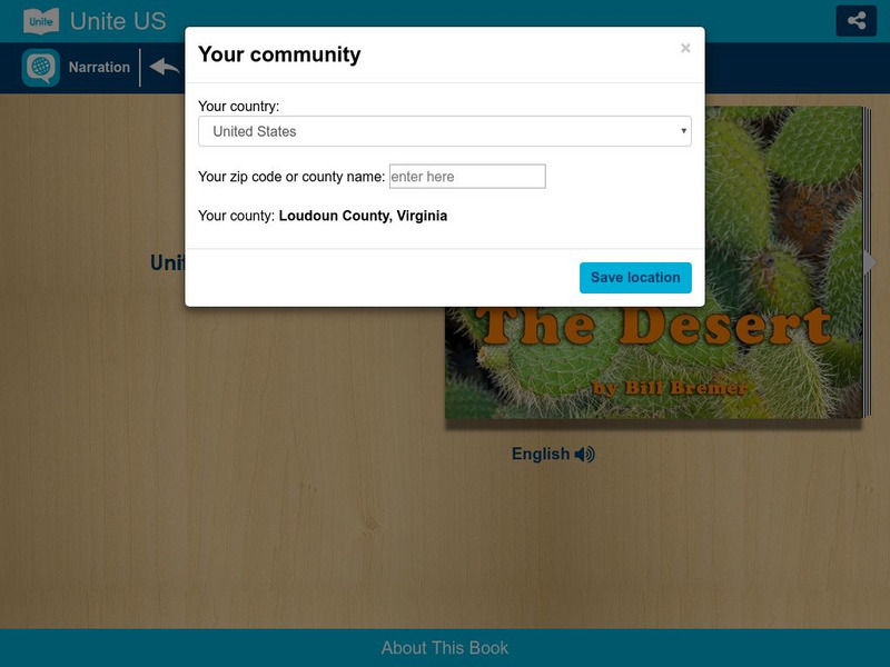 Unite for Literacy: Earth and Sky: The Desert eBook Unite for Literacy: Earth and Sky: The Desert eBook