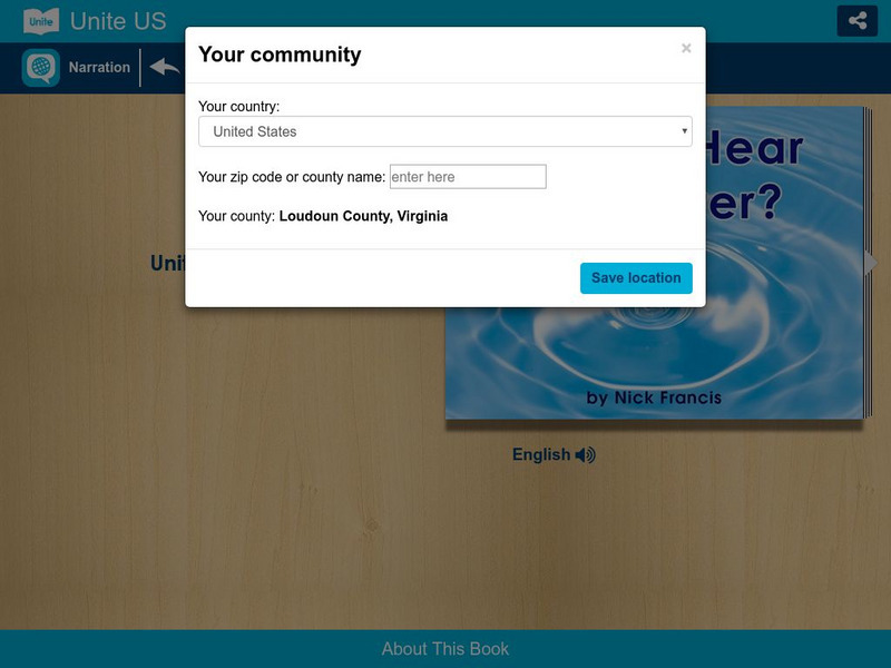 Unite for Literacy: Earth and Sky: Do You Hear the Water? eBook
