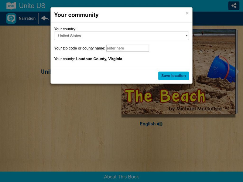 Unite for Literacy: Earth and Sky: The Beach eBook