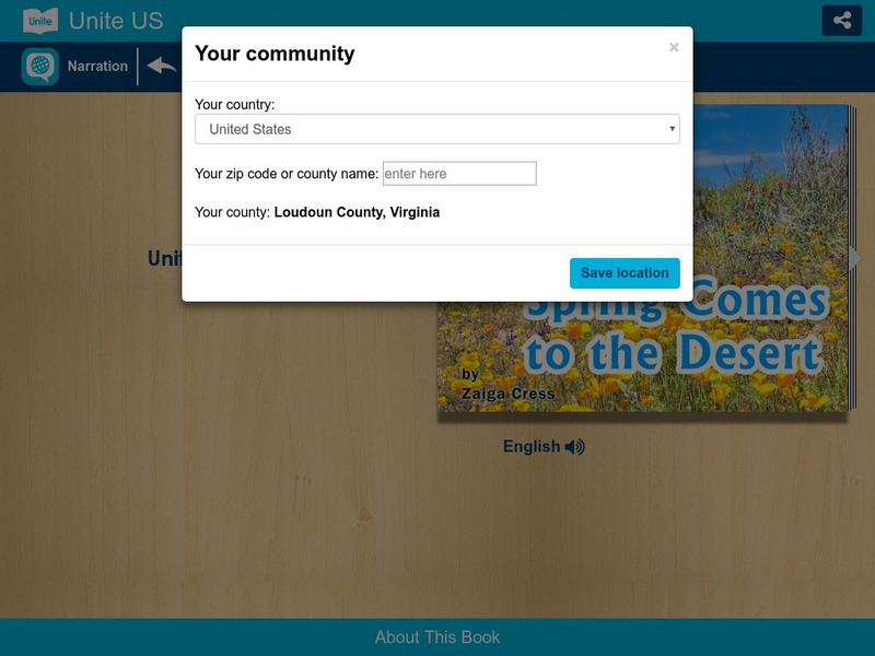 Unite for Literacy: Earth and Sky: Spring Comes to the Desert eBook Unite for Literacy: Earth and Sky: Spring Comes to the Desert eBook