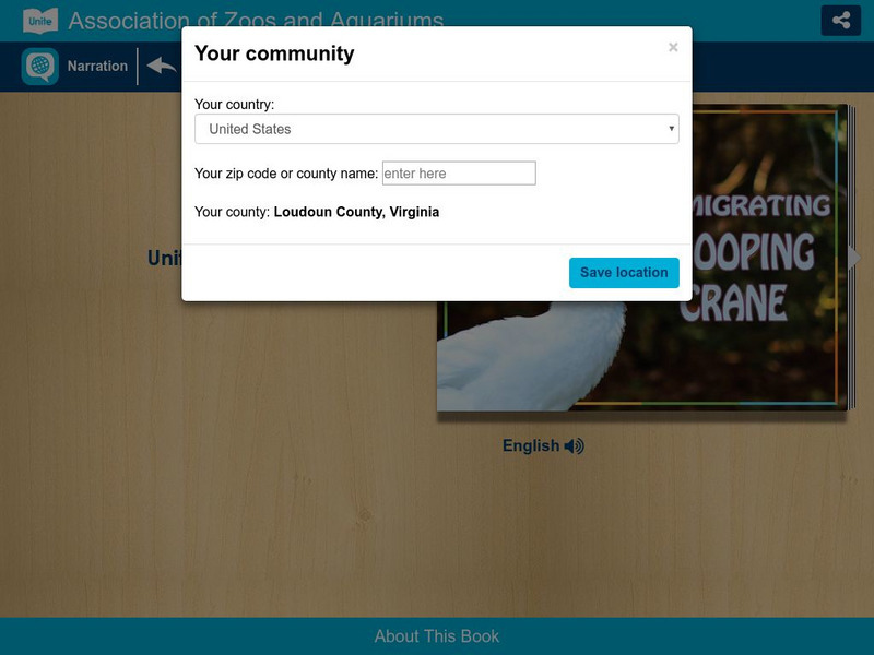 Unite for Literacy: Saving Animals From Extinction: The Migrating Whooping Crane eBook