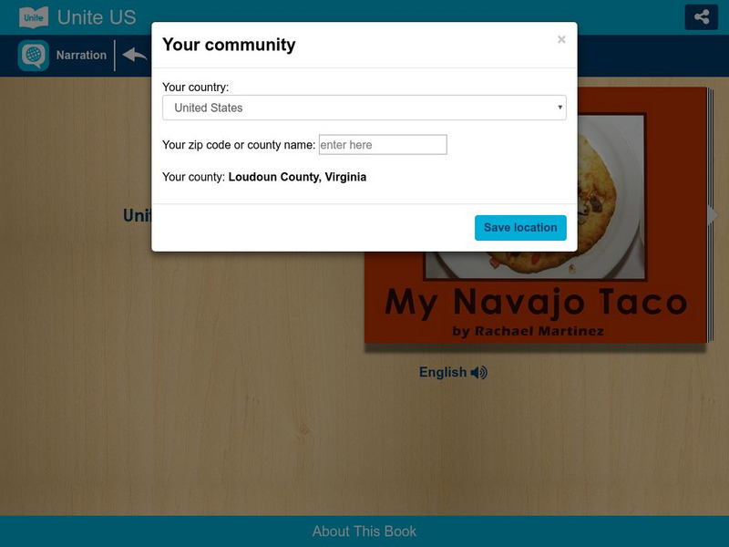 Unite for Literacy: Plants and Food: My Navajo Taco eBook