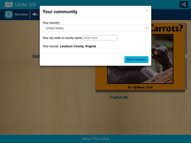 Unite for Literacy: Plants and Food: Who Loves Carrots? eBook
