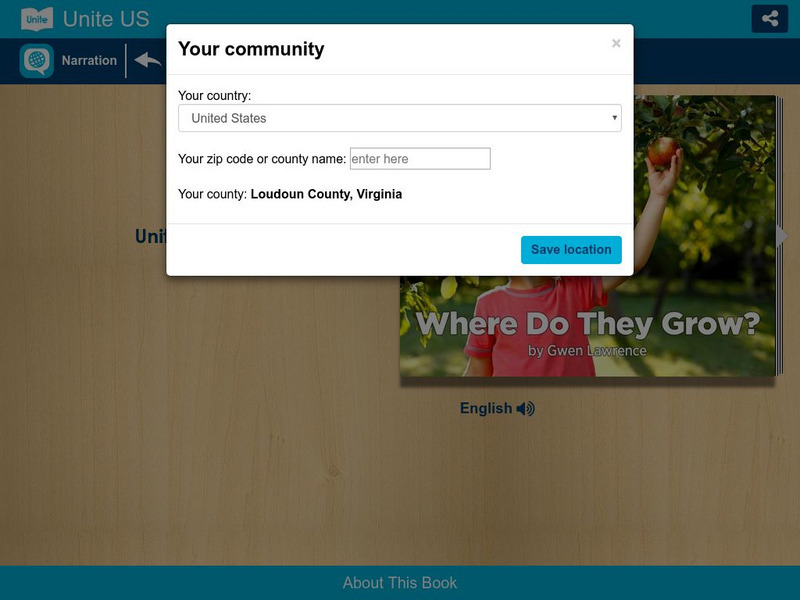 Unite for Literacy: Plants and Food: Where Do They Grow? eBook Unite for Literacy: Plants and Food: Where Do They Grow? eBook