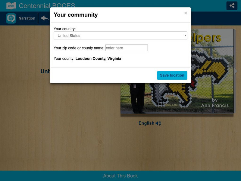 Unite for Literacy: Cboces: Migrant Education Program: School Helpers eBook