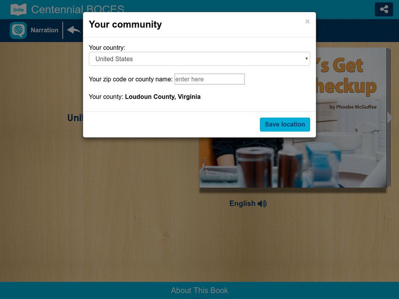 Unite for Literacy: Cboces: Migrant Education Program: Let's Get a Checkup eBook Unite for Literacy: Cboces: Migrant Education Program: Let's Get a Checkup eBook
