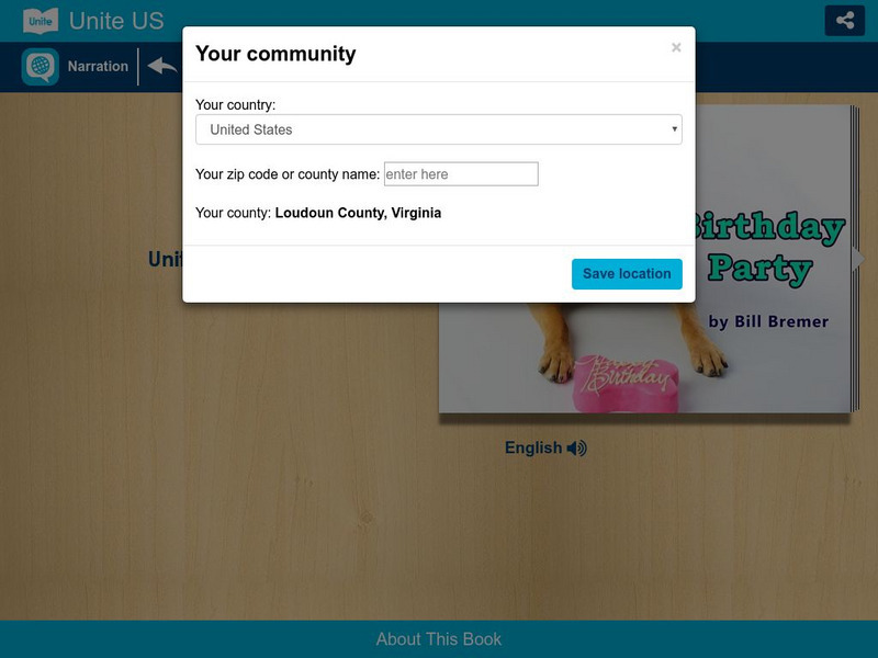 Unite for Literacy: Family: Birthday Party eBook Unite for Literacy: Family: Birthday Party eBook