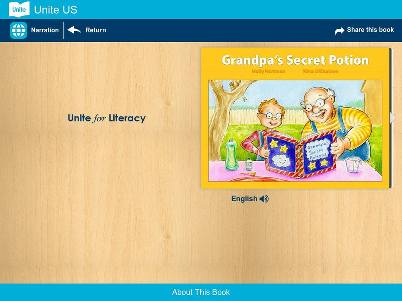 Unite for Literacy: Family: Grandpa's Secret Potion eBook
