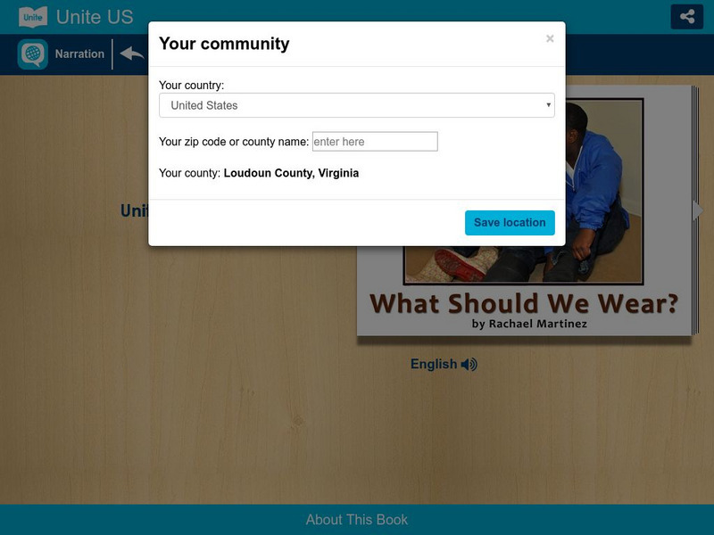 Unite for Literacy: Family: What Should We Wear? eBook Unite for Literacy: Family: What Should We Wear? eBook