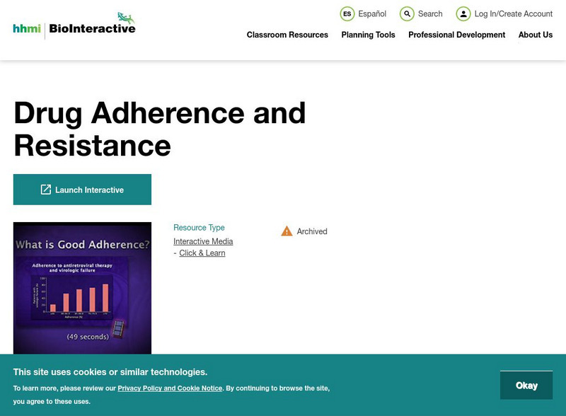 Hhmi: Bio Interactive: Drug Adherence and Resistance Website Hhmi: Bio Interactive: Drug Adherence and Resistance Website