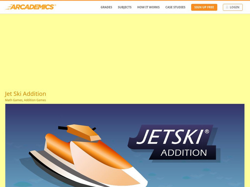 Arcademics: Jet Ski Addition Interactive Arcademics: Jet Ski Addition Interactive