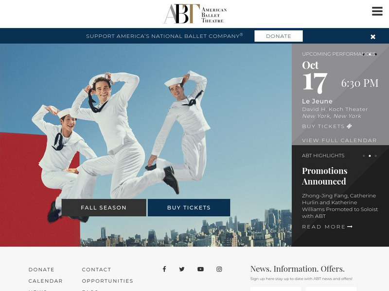 American Ballet Theater: Homepage Website American Ballet Theater: Homepage Website