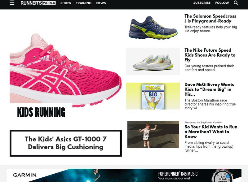Runner's World: Kids Running Website