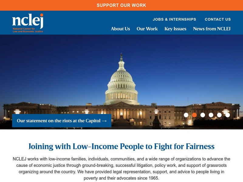 National Center for Law and Economic Justice Website National Center for Law and Economic Justice Website