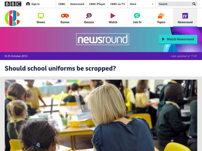 Bbc Newsround: Should School Uniforms Be Scrapped? Article Bbc Newsround: Should School Uniforms Be Scrapped? Article