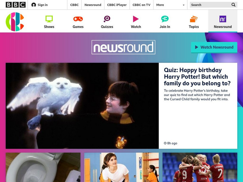 Bbc: Watch Newsround Website