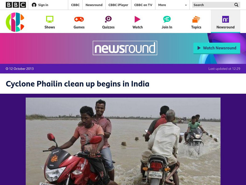 Bbc Newsround: Cyclone Threatens Eastern India Article Bbc Newsround: Cyclone Threatens Eastern India Article